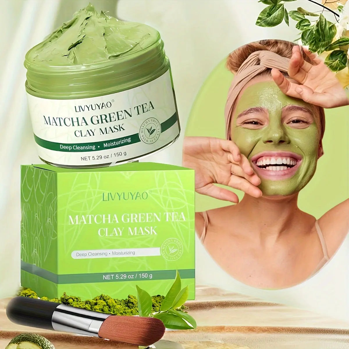Matcha Green Tea Clay Mask – Cleansing & Moisturizing - TARHUS