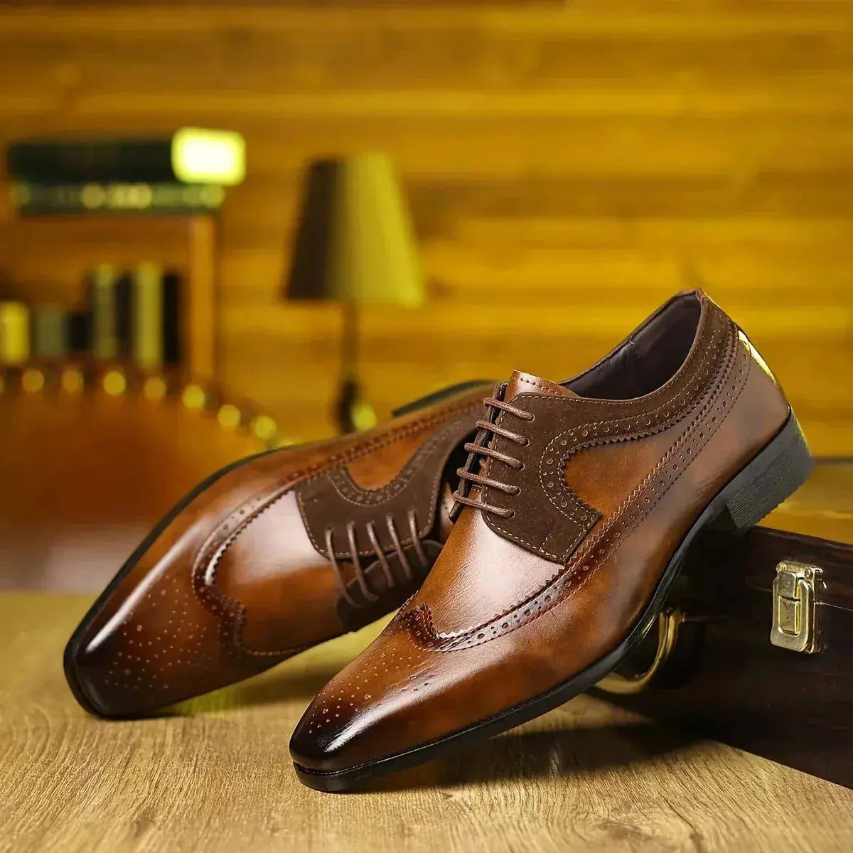 Oliver | Refined Brown Dress Shoes Brogue Oxford TARHUS  Clothing & Accessories
