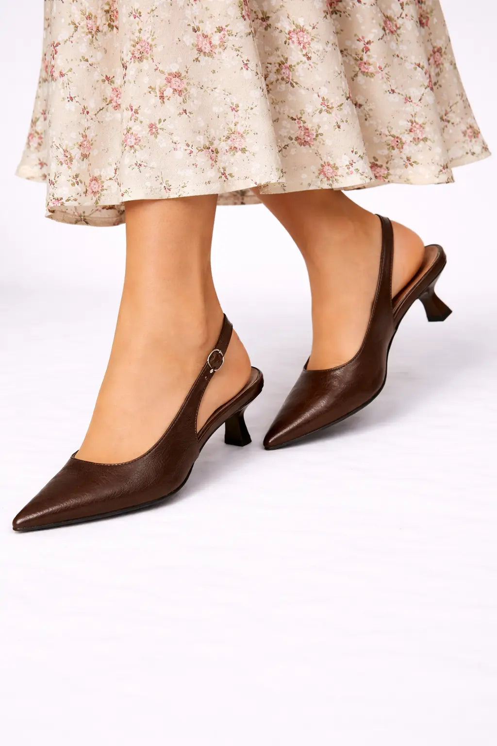 Lucinda | Women Pointed Toe Slingback Kitten Heels TARHUS  women shoes
