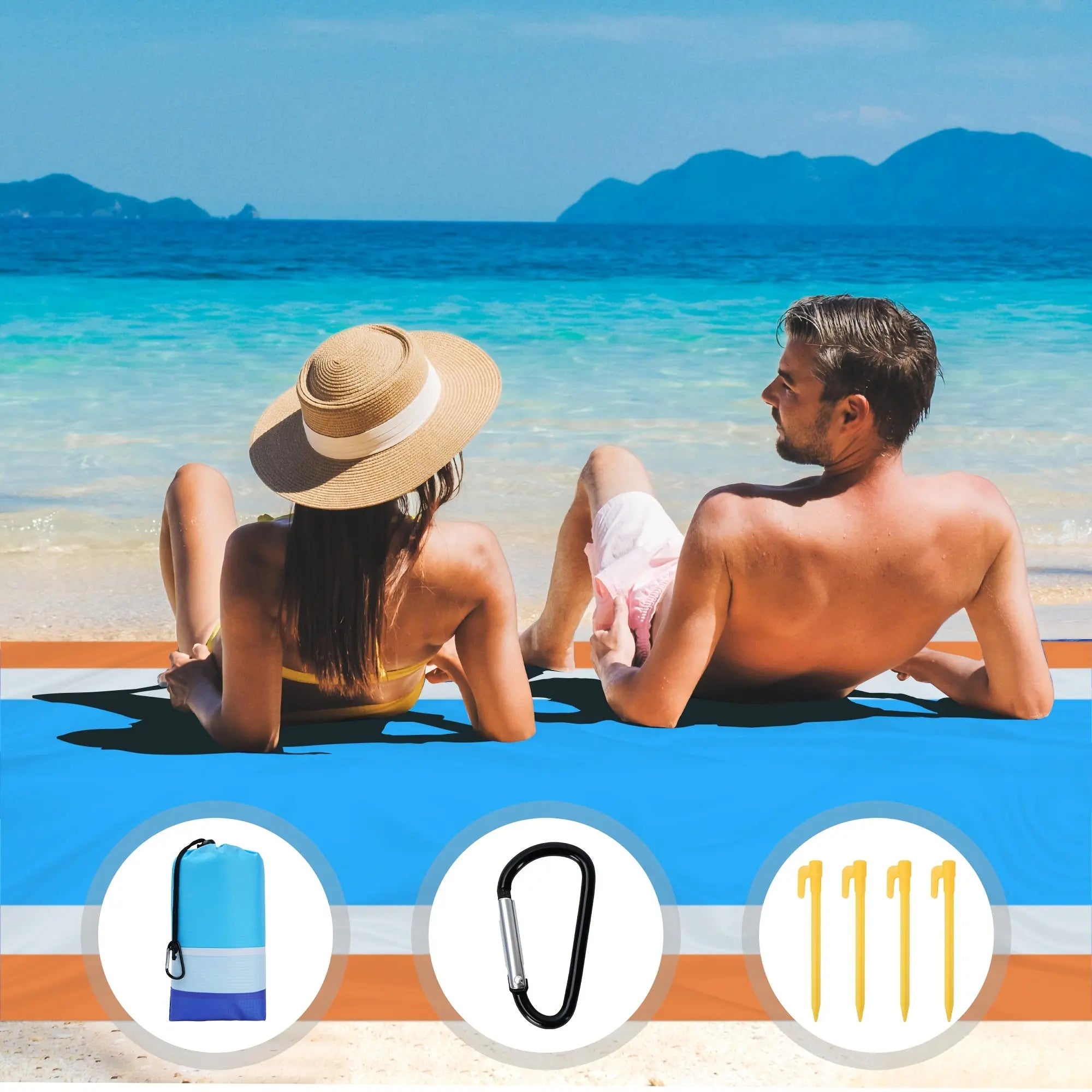 Solara | Oversized Picnic Beach Blanket – Lightweight Sandproof Mat for Travel & Camping TARHUS  Outdoor & Survival