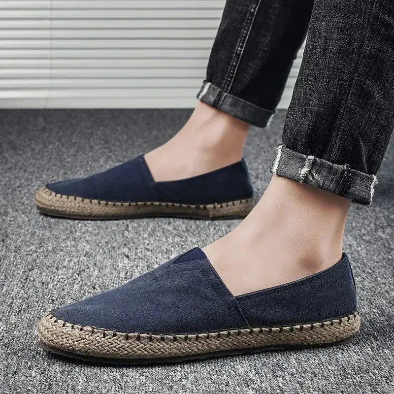 Roman | Canvas Slip-On Espadrilles with Rope Sole TARHUS  Clothing & Accessories