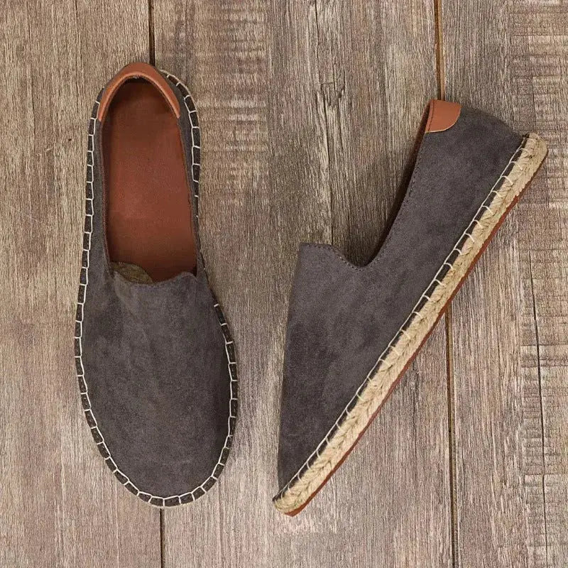Mason | Canvas Slip-On Men's Espadrilles Woven Sole TARHUS  Clothing & Accessories