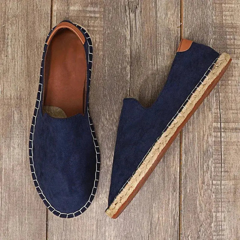 Mason | Canvas Slip-On Men's Espadrilles Woven Sole TARHUS  Clothing & Accessories