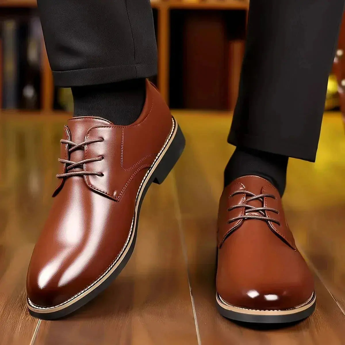 Chris | Classic Brown Dress Shoes Lace-Up Oxford TARHUS  Clothing & Accessories