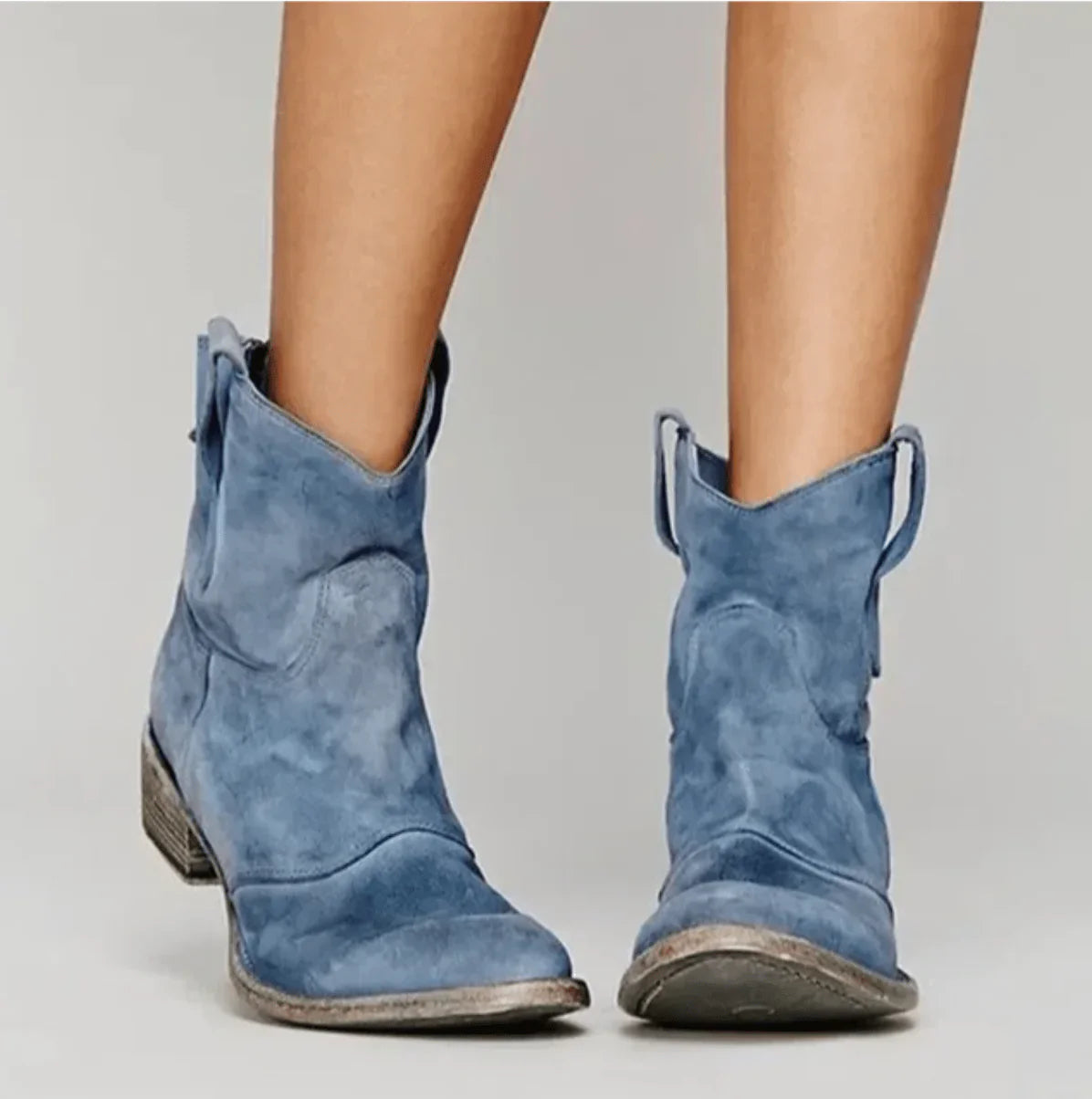 Savannah Suede Western Ankle Boots TARHUS  Women Shoes
