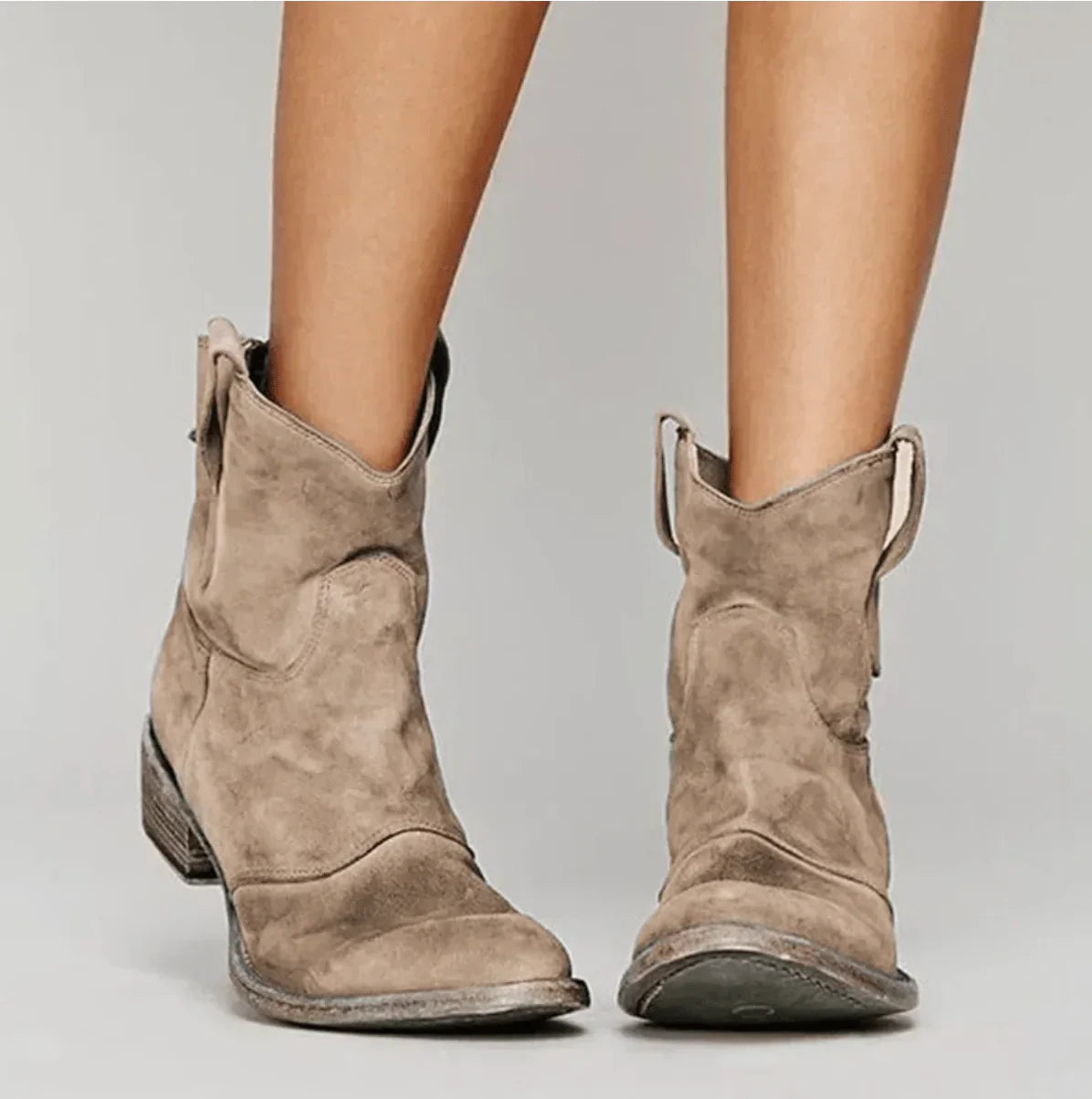 Savannah Suede Western Ankle Boots TARHUS  Women Shoes