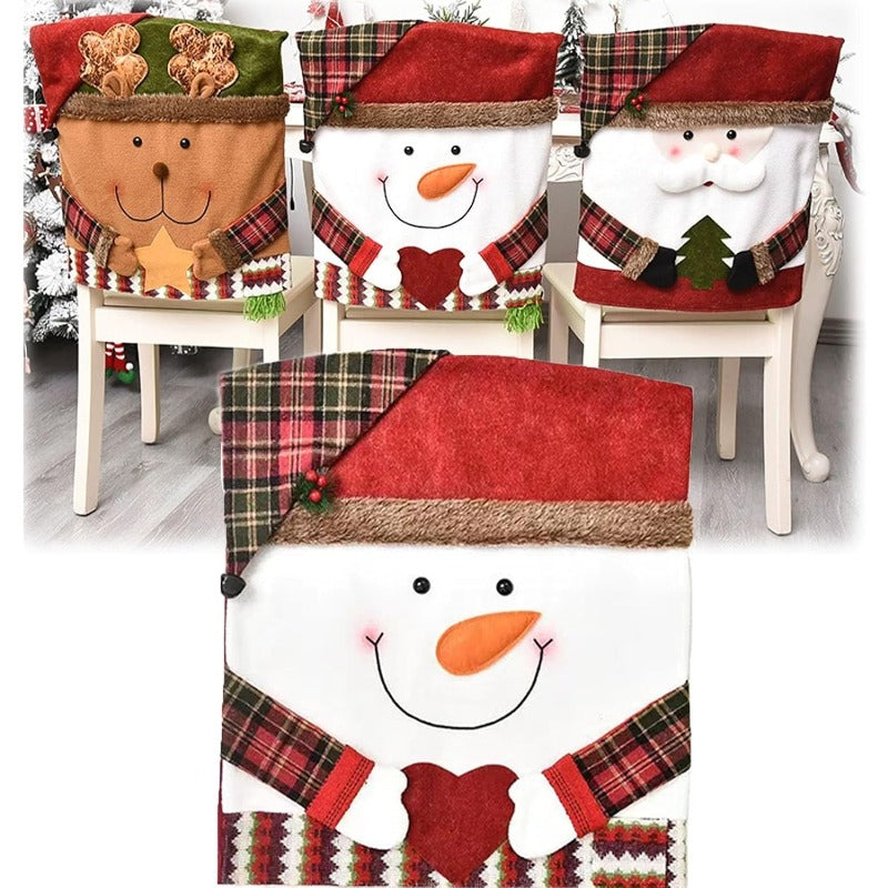 CheerCover | Christmas Chair Covers – Santa, Snowman & Reindeer TARHUS  Christmas