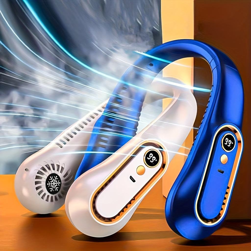 Portable USB Neck Fan – Super Ice Cooling, Adjustable Personal Fan for Summer TARHUS  Electronics & Gadgets