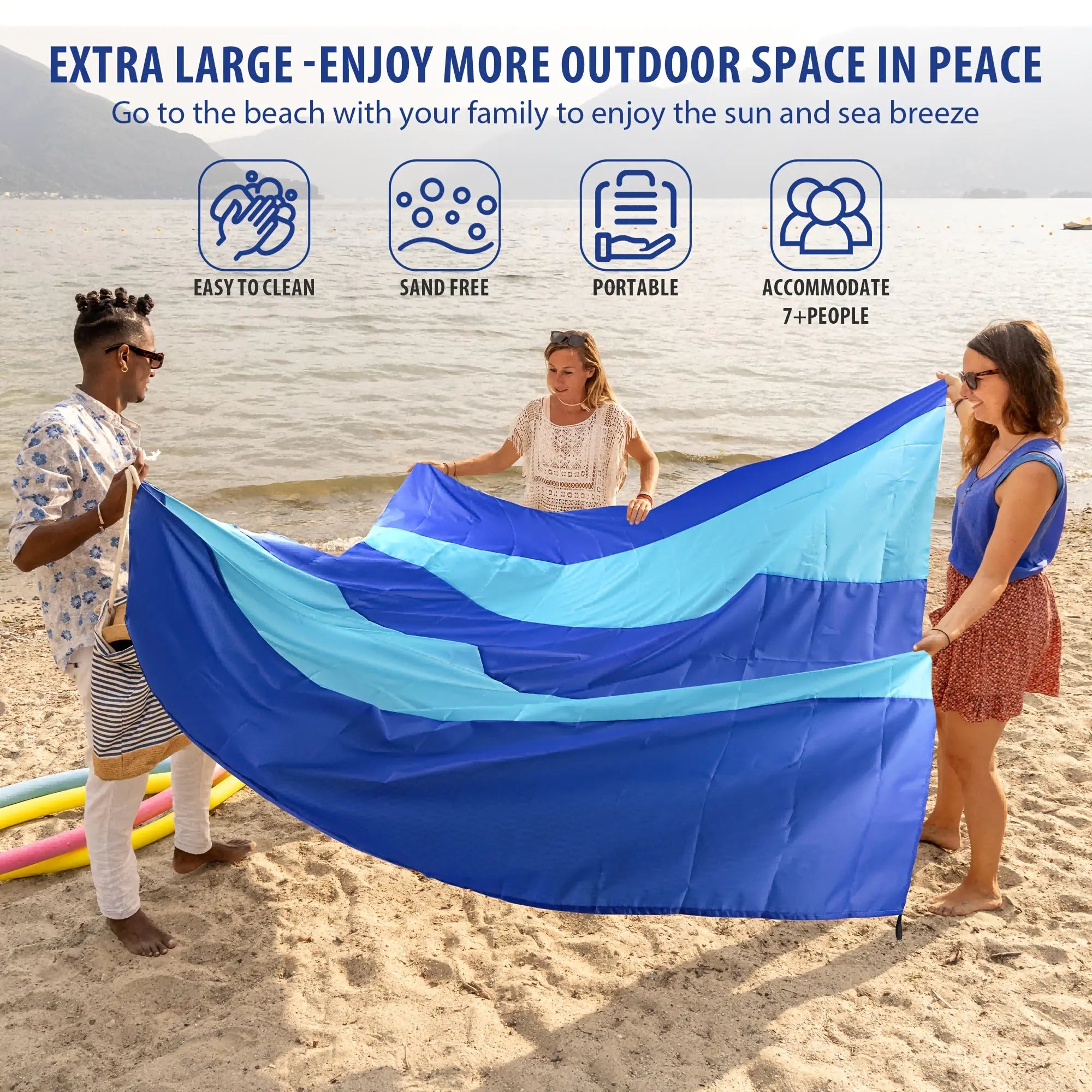 Solara | Oversized Picnic Beach Blanket – Lightweight Sandproof Mat for Travel & Camping TARHUS  Outdoor & Survival