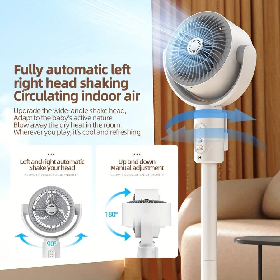 AeroBreeze | Adjustable High-Low Fan with Aromatherapy & Remote Control TARHUS  Home Accessories
