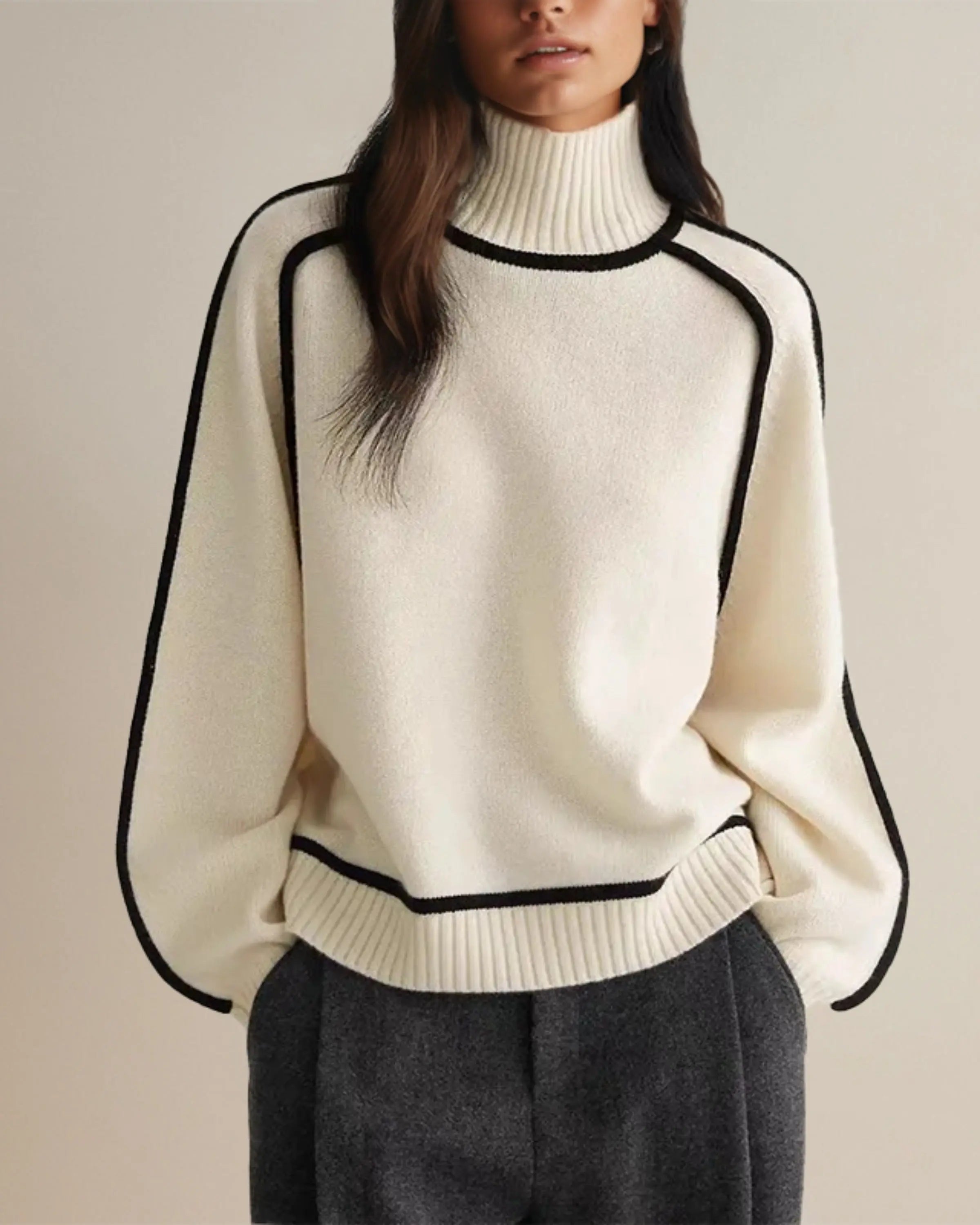 Claire - Elegant turtleneck sweater - TARHUS
