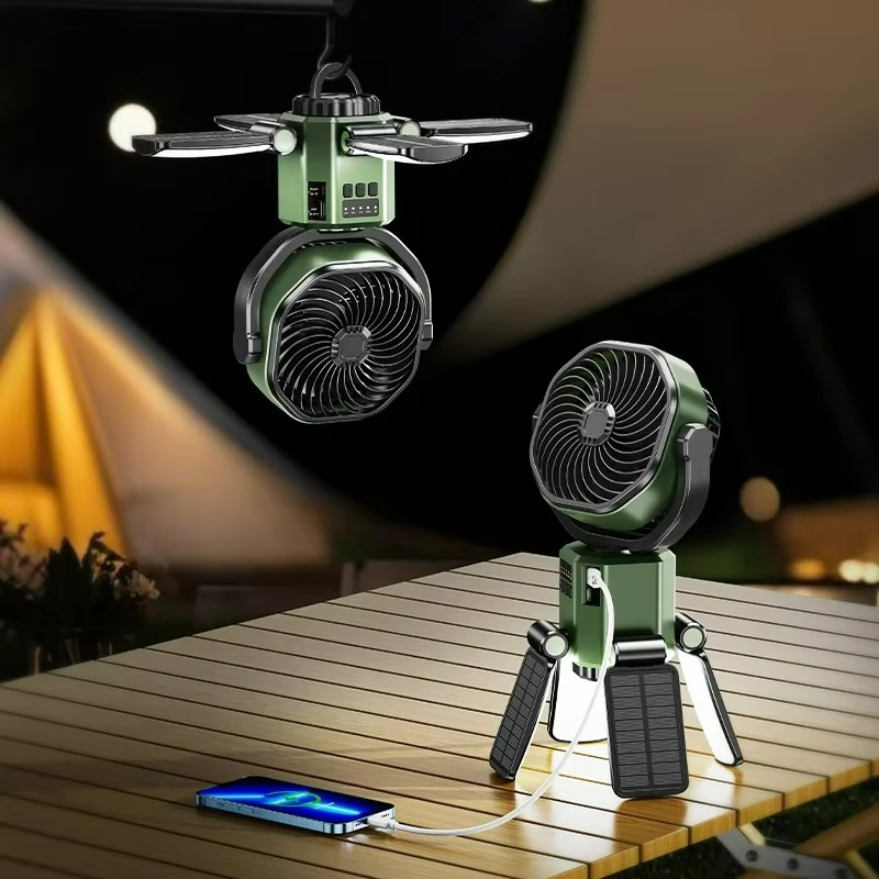 Venturo | Portable Camping Fan – Adjustable Air Cooling with LED Light & 6000mAh Battery TARHUS  Air cooler
