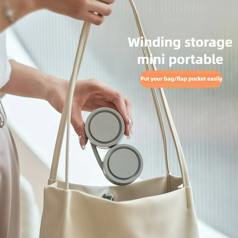 Aureo | Mini Neck Fan – USB Rechargeable Foldable Cooling with 3 Speeds & Aromatherapy TARHUS  Air cooler