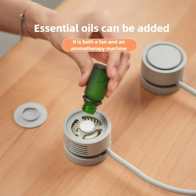 Aureo | Mini Neck Fan – USB Rechargeable Foldable Cooling with 3 Speeds & Aromatherapy TARHUS  Air cooler