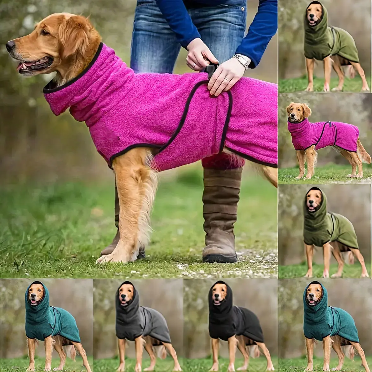 Pawver | Fleece-Lined Dog Hoodie – Warm, Lightweight & Stylish Winter Jumper TARHUS