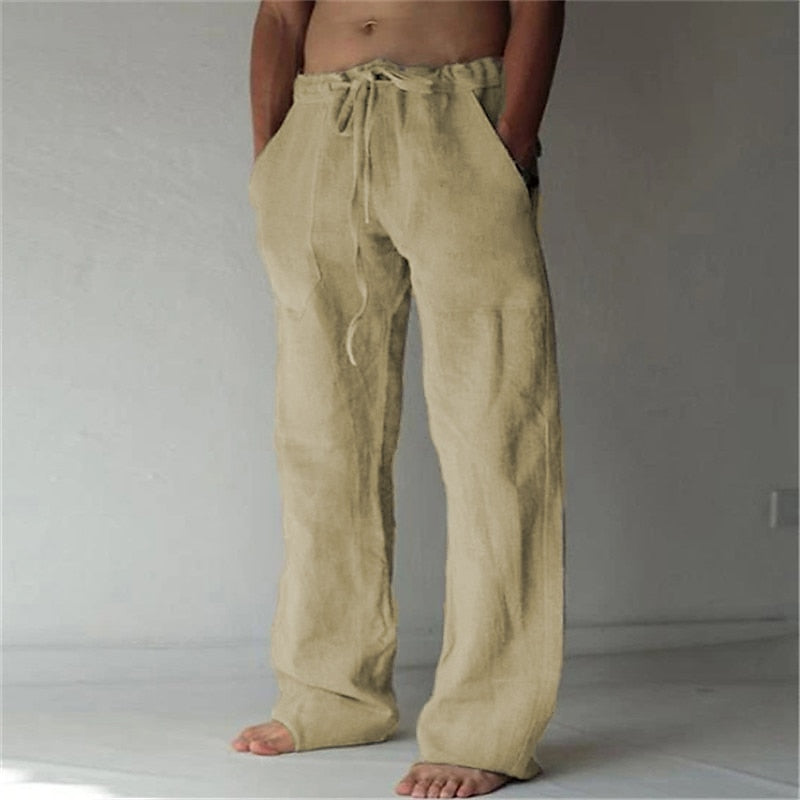 Wilhelm | Men’s Linen Pants – Casual Summer Trousers with Breathable Comfort TARHUS  Pants