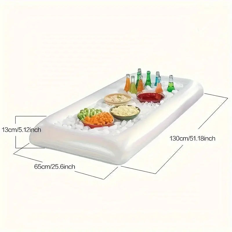 Durable PVC Inflatable Ice Tray for Pool & Camping - Perfect for Food & Beverages - TARHUS