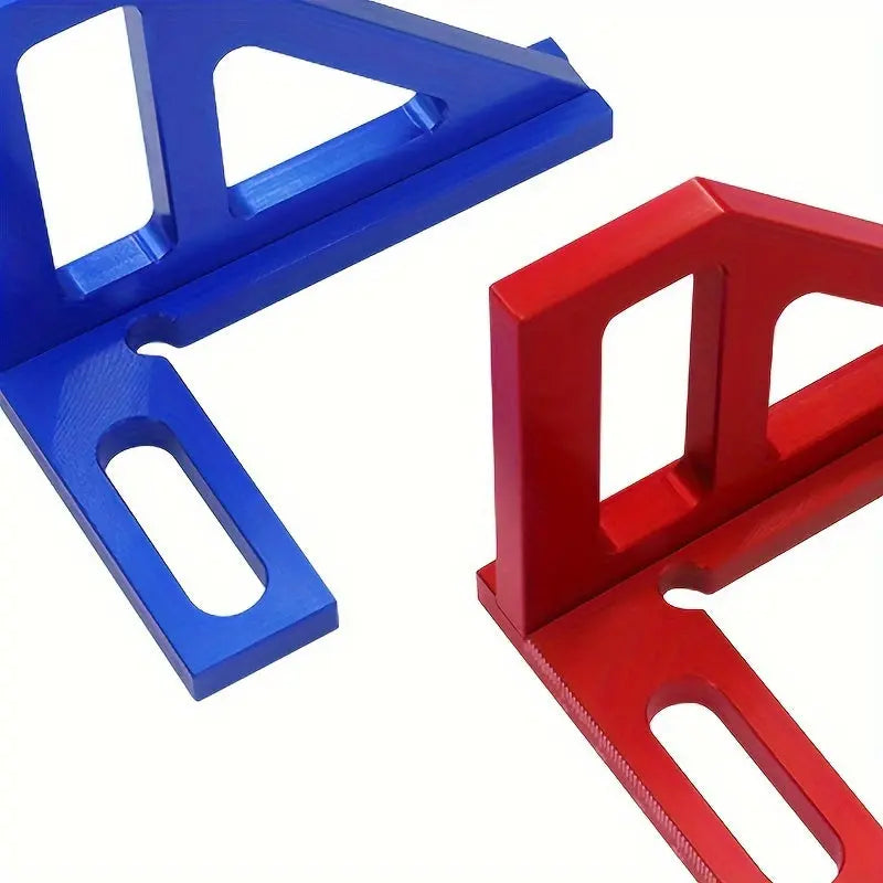 Aluminum Alloy 45°/90° Woodworking Square Ruler – Precision Angle Measuring Tool - TARHUS