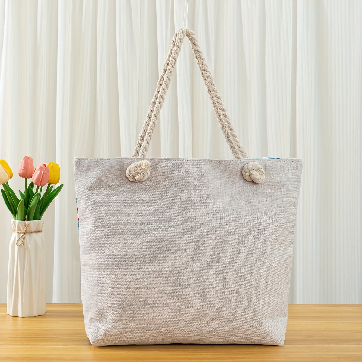 Amara | Blue Mandala Print Tote Bag – Casual Rope Handle Shoulder Bag TARHUS  Shoulder Bag