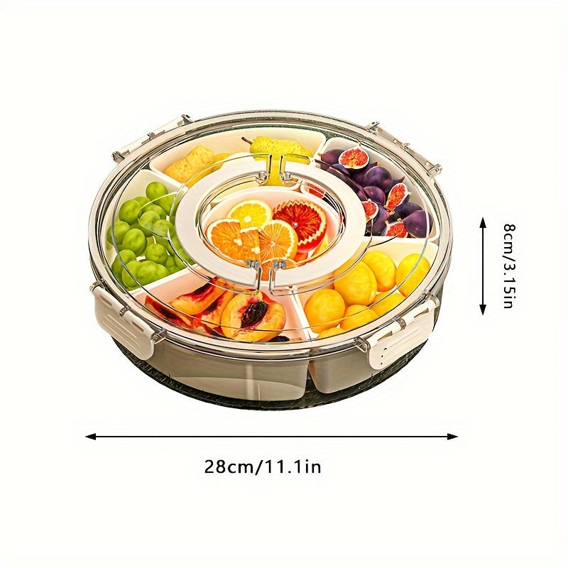 Rotating Snack Tray with Lid – Perfect for Parties & Holidays | SnackSpin TARHUS  Kitchen