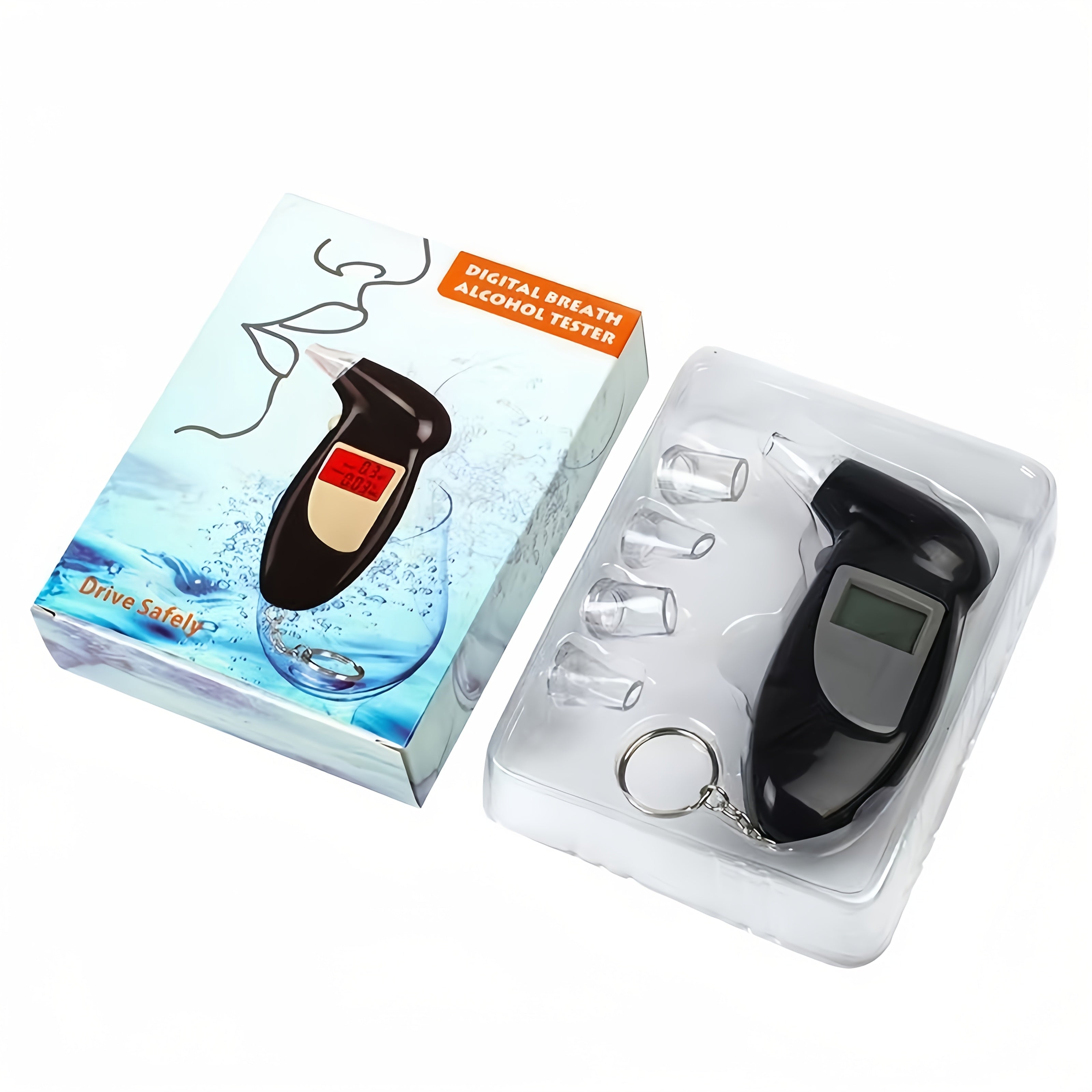 Digital Breath Alcohol Tester – Portable BAC Analyzer with LCD Display TARHUS  Health & Beauty