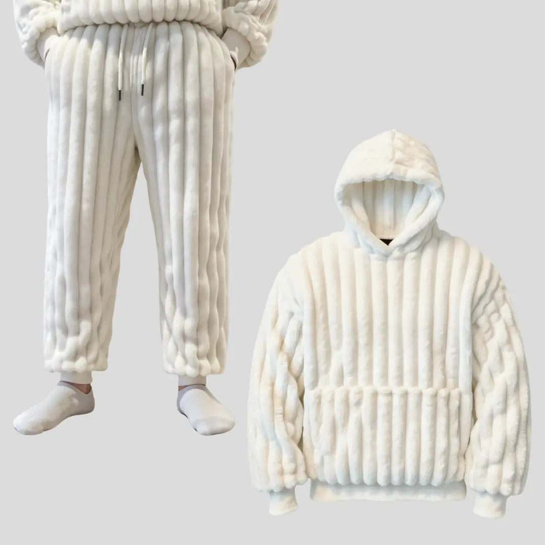 Fleece Tracksuit Set – Soft Hoodie + Jogger Pants for Men & Women | Everyday Loungewear - TARHUS