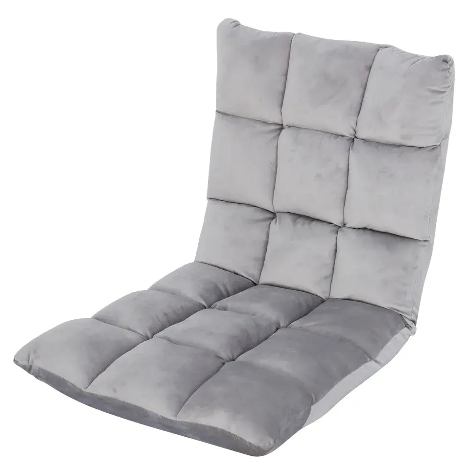 14-Position Adjustable Floor Chair – Padded Folding Floor Seat with Back Support for Gaming, Meditation & Reading - TARHUS