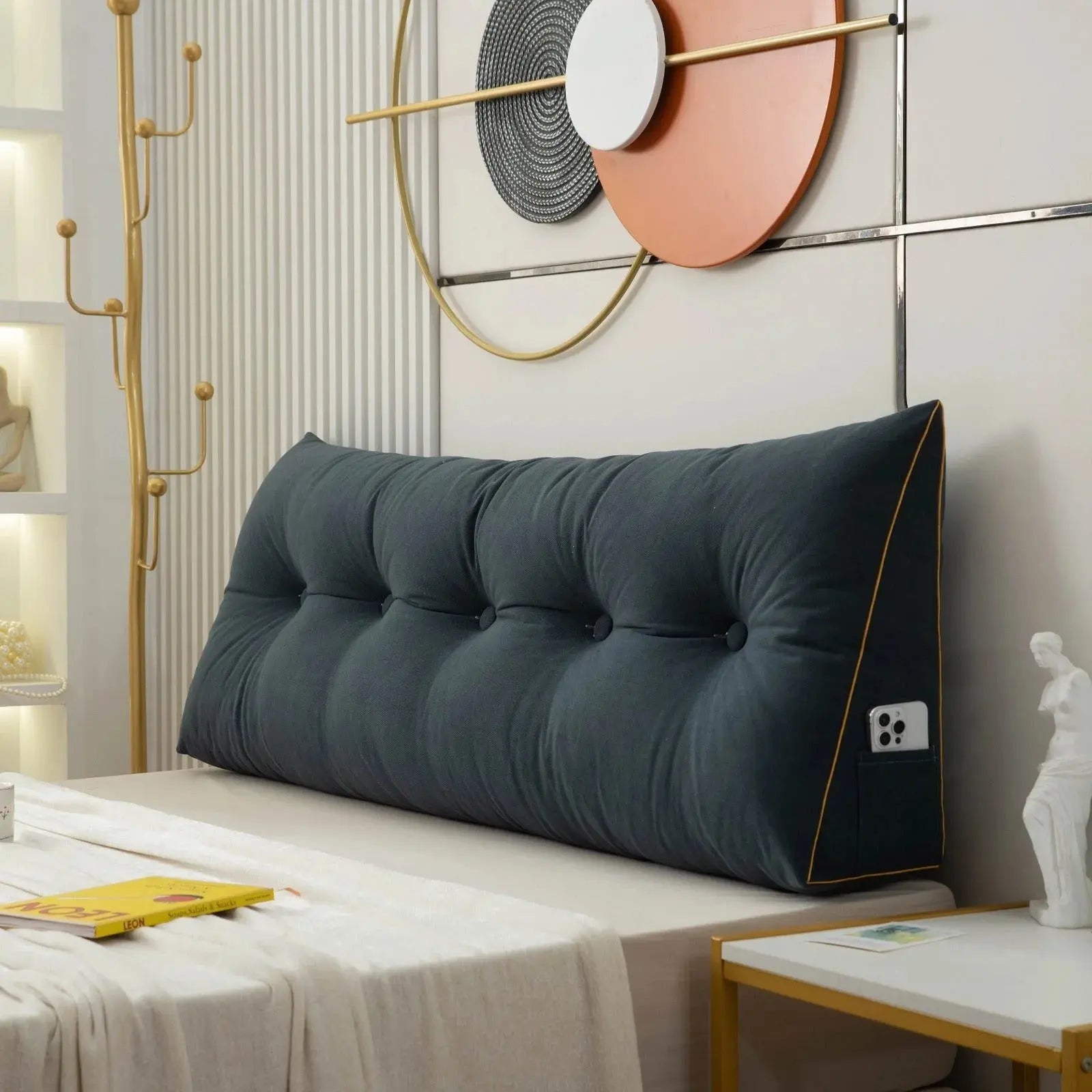 Wedge Backrest Pillow | Ergonomic Support – Bed & Sofa Comfort TARHUS  Luxury HeaderBoard Wedge Pillow