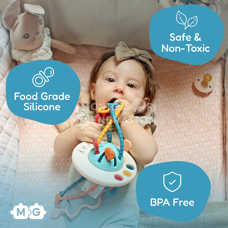 Montessori | Silicone Pulling Toy – Sensory Development & Teething Relief TARHUS  Kids toys