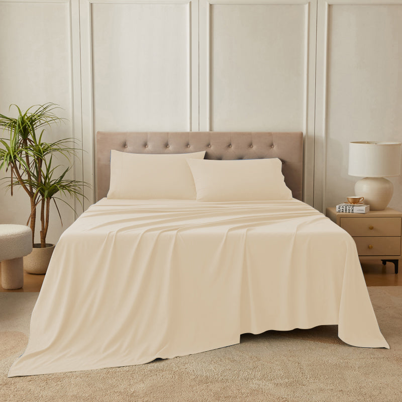 4-Piece Ultra-Soft Organic Softwash Cotton Bed Sheet Set TARHUS  Sheet Set