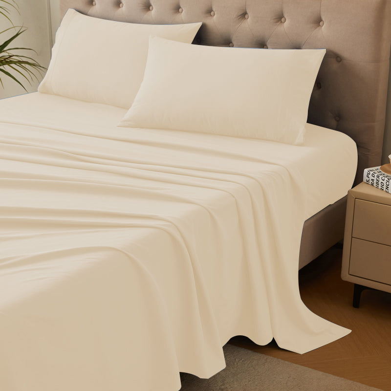 4-Piece Ultra-Soft Organic Softwash Cotton Bed Sheet Set TARHUS  Sheet Set