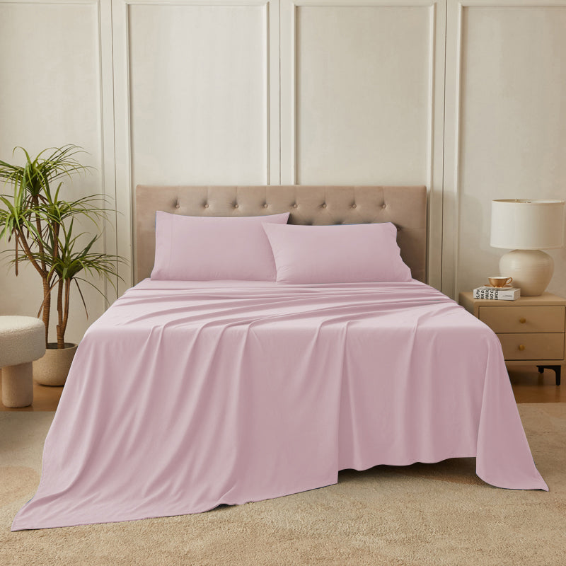 4-Piece Ultra-Soft Organic Softwash Cotton Bed Sheet Set TARHUS  Sheet Set