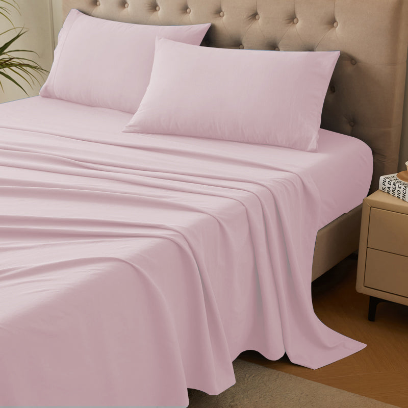 4-Piece Ultra-Soft Organic Softwash Cotton Bed Sheet Set TARHUS  Sheet Set
