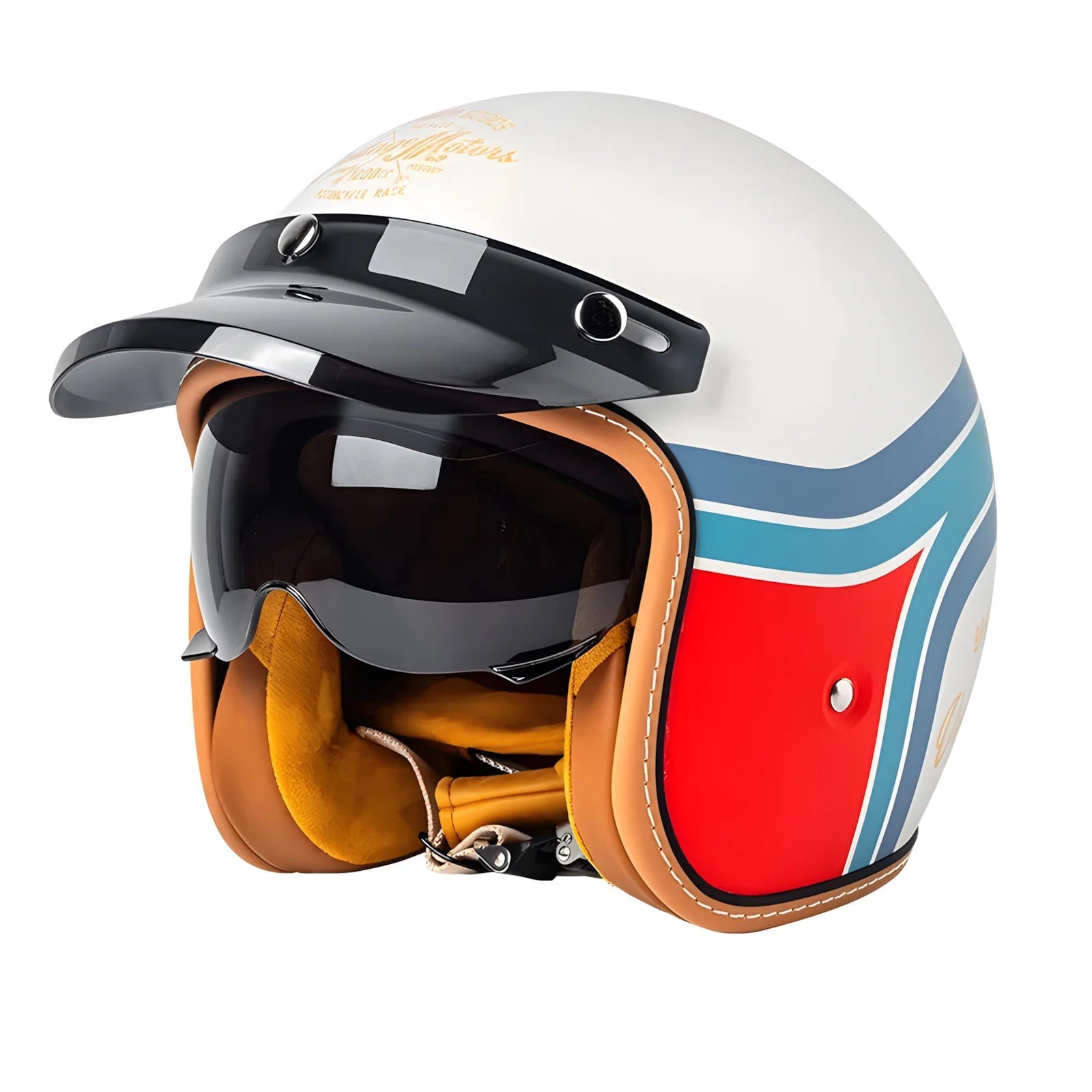 The Street King | Vintage Open Face Helmet – DOT & ECE Approved TARHUS  Motorcycle & Bicycle