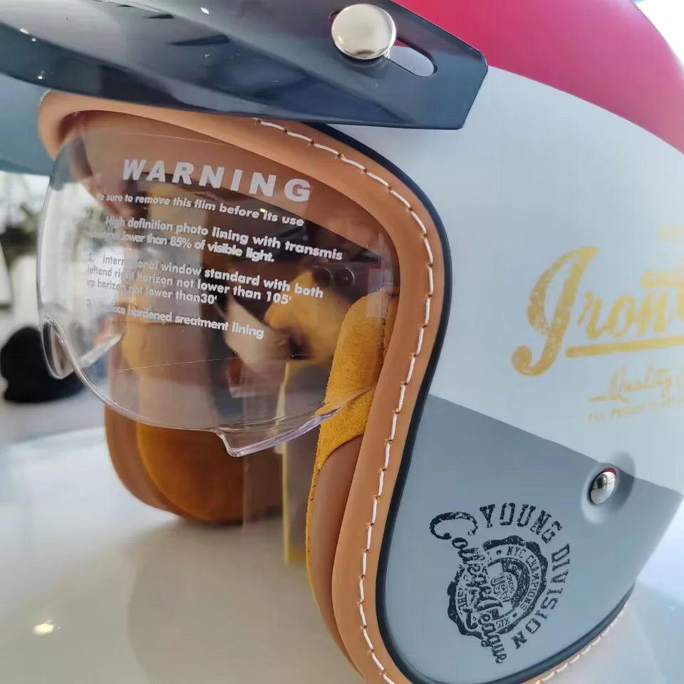 The Street King | Vintage Open Face Helmet – DOT & ECE Approved TARHUS  Motorcycle & Bicycle
