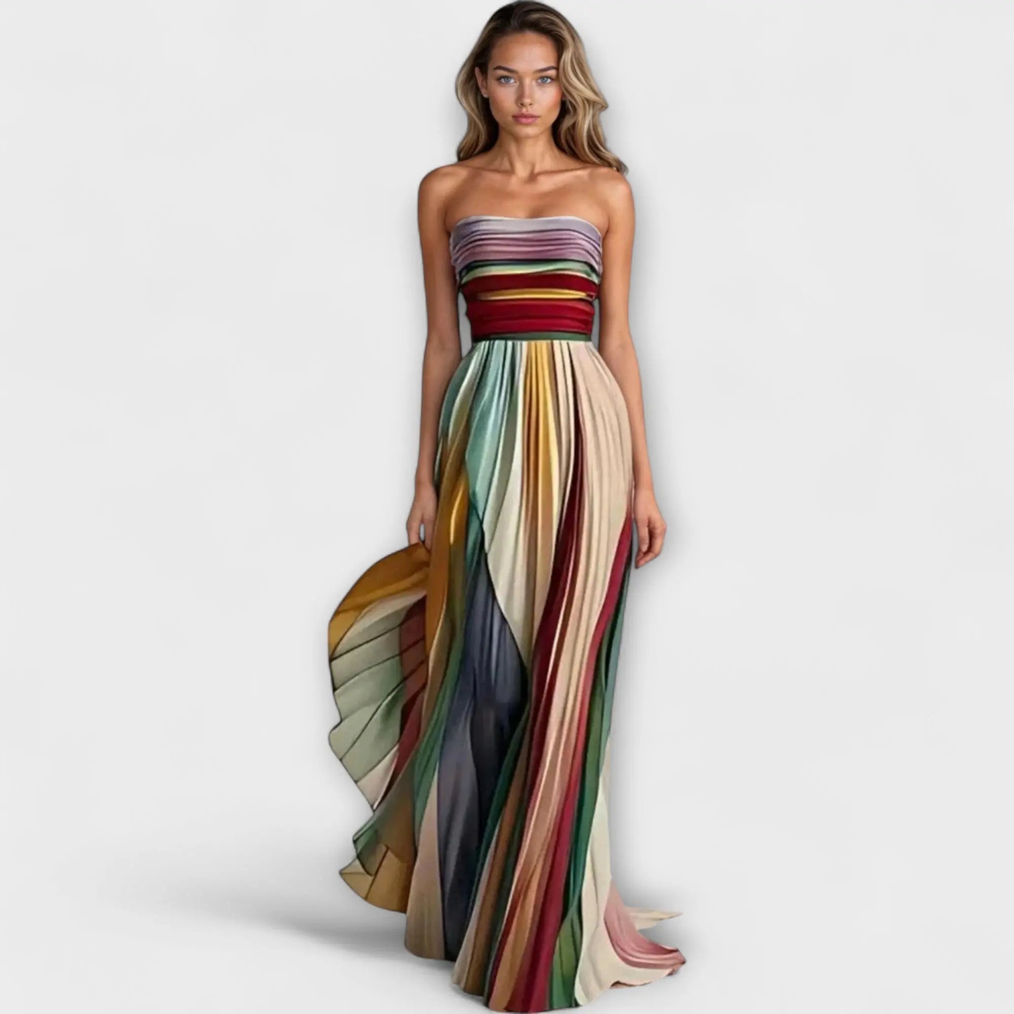 Flora - Colourful Sleeveless Dress - TARHUS
