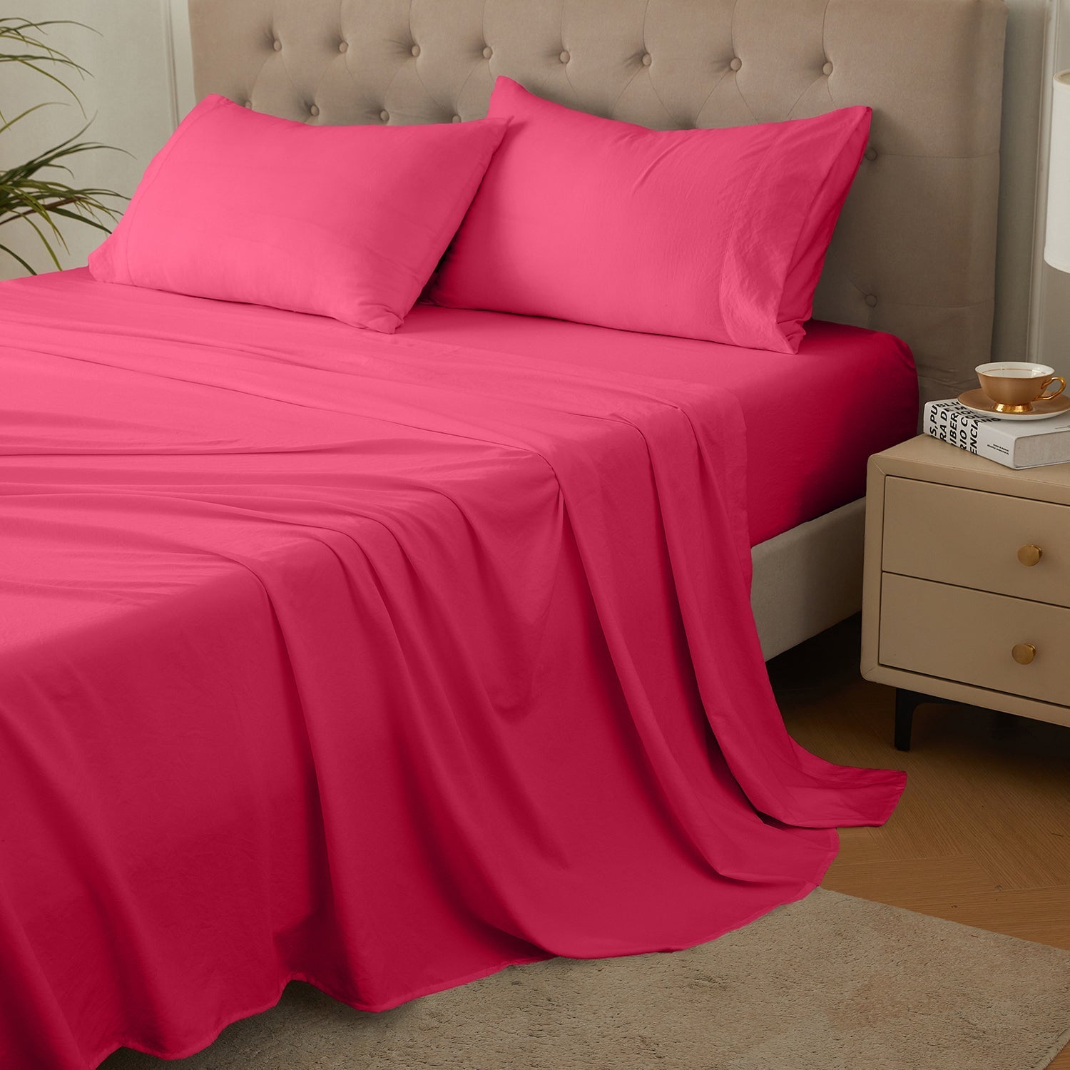 4-Piece Ultra-Soft Organic Softwash Cotton Bed Sheet Set TARHUS  Sheet Set