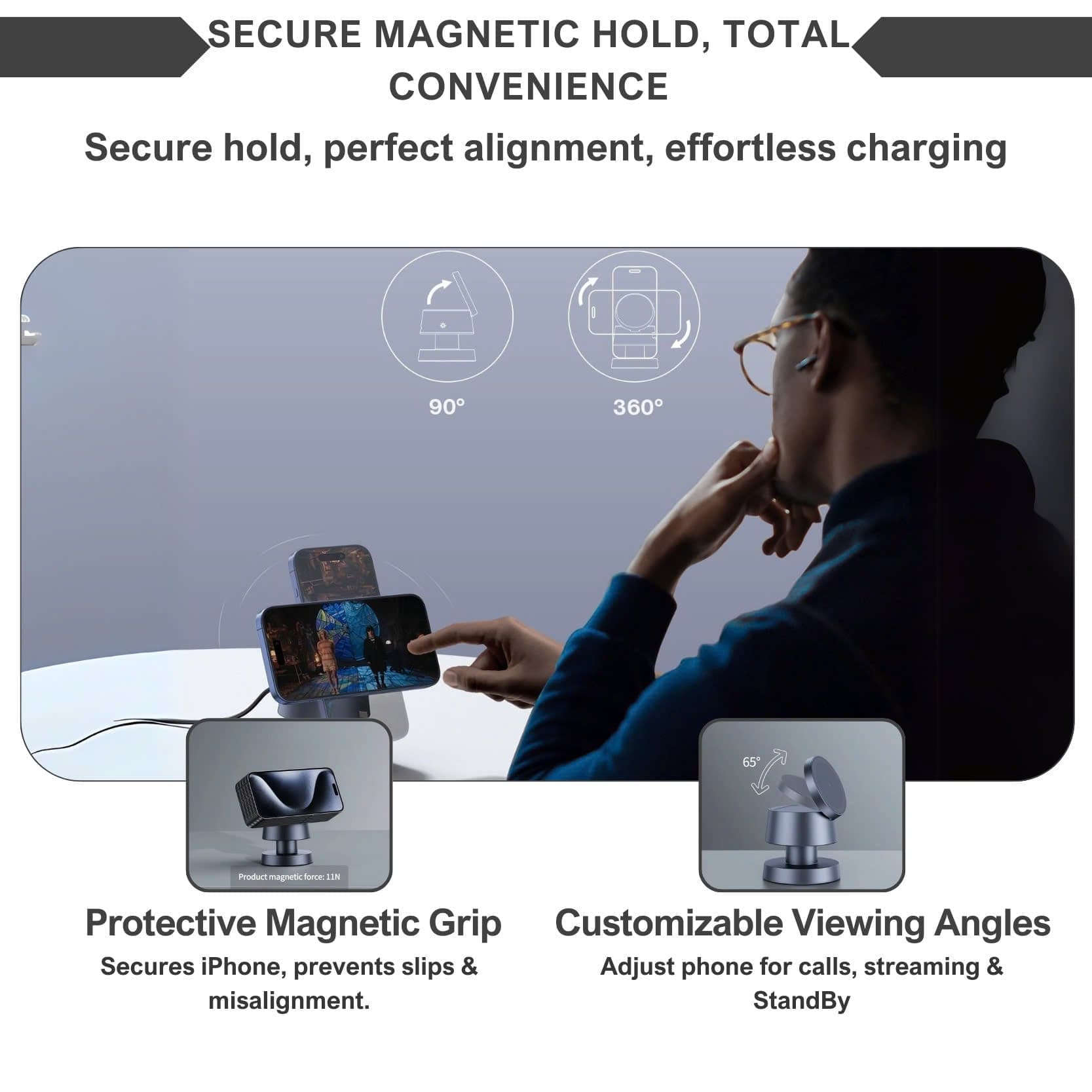 Alpohub™ MagDock Pro 4-in-1 Wireless Charging Station TARHUS  Electronics & Gadgets