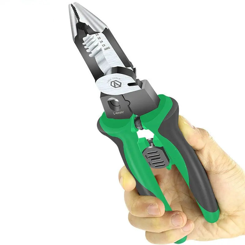 Professional Electrician’s 9-in-1 Cutting & Stripping Pliers – Multi-Tool Tarhus